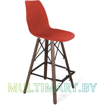 Стул Sheffilton SHT-ST29/S80 (красный RAL3020/темный орех/черный муар)
